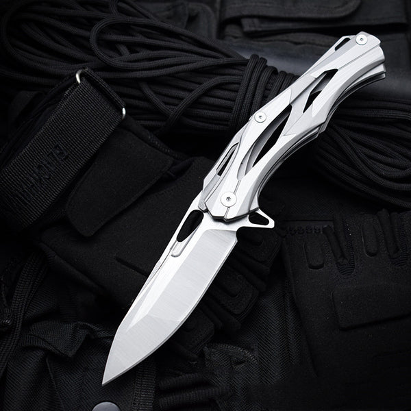 Cuchillo Plegable Táctico de Acero D2 - Alta Dureza para Aventuras