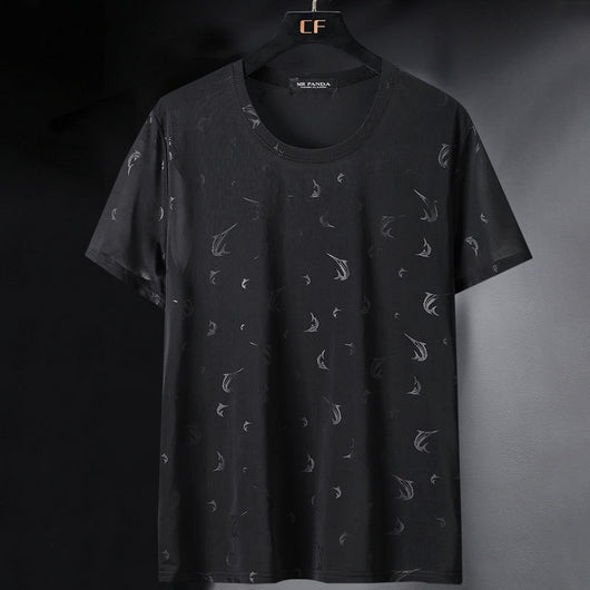 Camiseta Hombre Talla Grande Seda de Hielo Manga Corta - Image 4