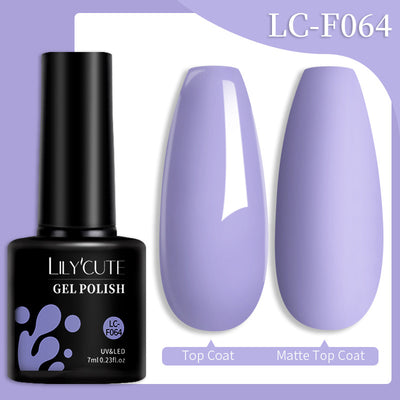 Set de Pegamento para Uñas con Brillo de Color Sólido - Image 99