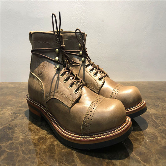 Botas de Cuero Premium para Hombre - Estilo Tendencia Versátil - Image 10