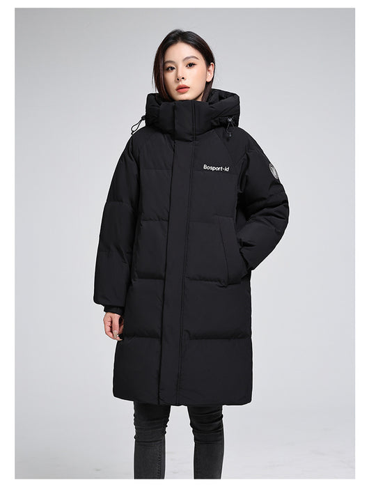 Chaqueta Acolchada Larga para Mujer Talla Grande Suelta y Cálida - Image 26
