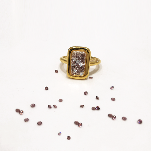 Anillo de Pareja Retro Cuadrado para Dedo Índice - Diseño Emocional Minimalista - Image 7