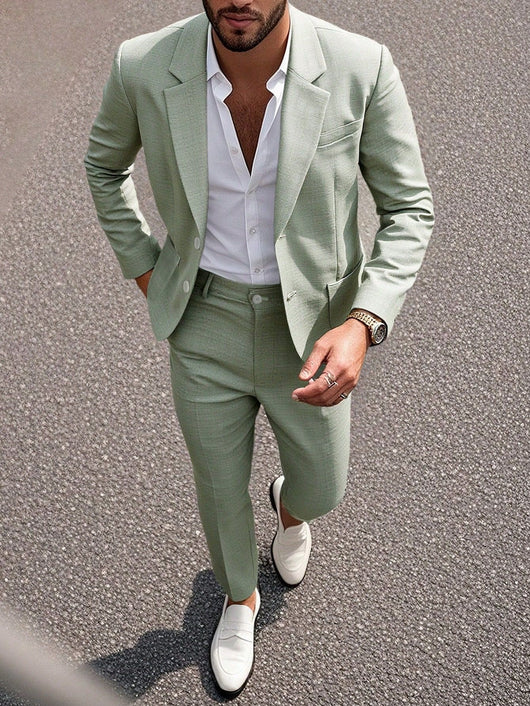 Traje de Negocios Ejecutivo Liso para Hombre - Image 7