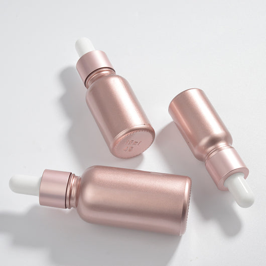 Botella Gotero de Vidrio Ámbar Rose Gold - Frasco Vacío para Aceites Esenciales y Cosméticos DIY - Image 18