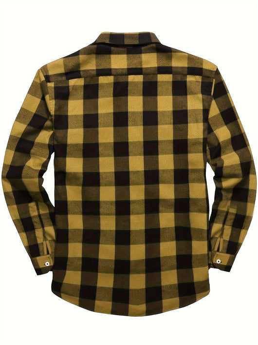 Camisa de Franela a Cuadros para Hombre - Uso Todo el Año - Image 24