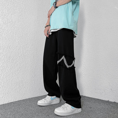 Pantalones Harajuku Sueltos de Pierna Ancha Estilo Calle Coreano - Image 9
