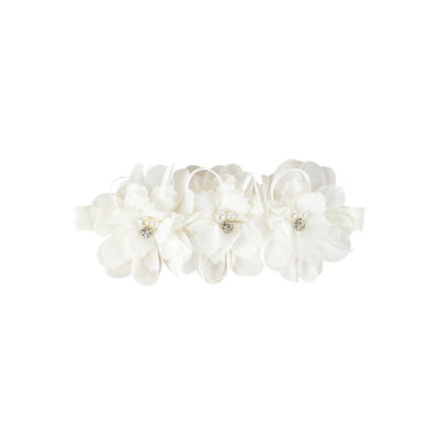 Diadema Infantil Estilo Coreano con Flores y Encaje - Image 5