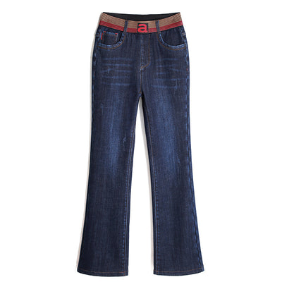 Pantalones Vaqueros Mujer Cintura Alta Micro Acampanados - Image 5