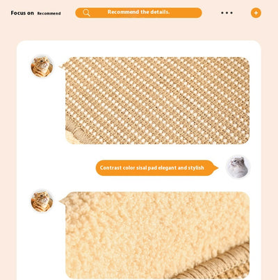 Sofá Rascador para Gatos con Sisal Integrado y Control de Caspa - Image 13