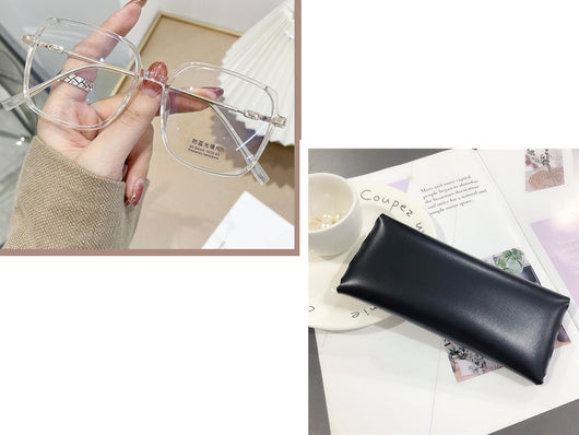 Gafas de Marco Grande Espejo Plano Tendencia Viral - Image 16