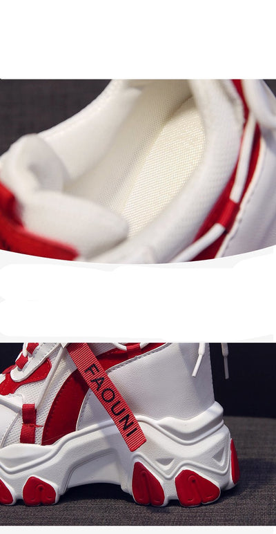 Tenis Negros para Mujer con Punta Redonda y Suela Gruesa - Image 13