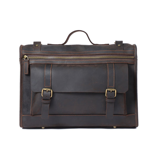 Bolso Bandolera de Cuero Genuino Estilo Retro - Gran Capacidad