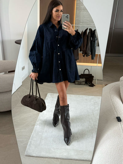 Vestido Camisero Denim Manga Larga - Image 11