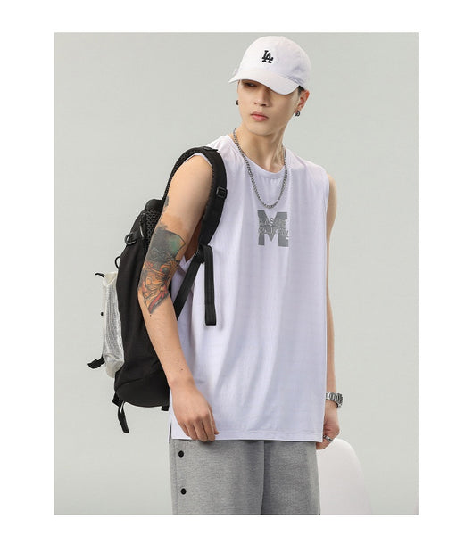 Camiseta Sin Mangas Hombre Estampado Letras - Colección Verano - Image 25