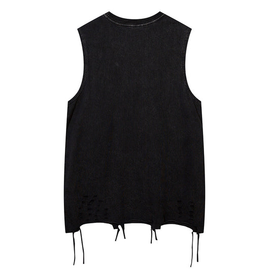 Playera Sin Mangas Rasgada Butterfly para Hombre - Image 11