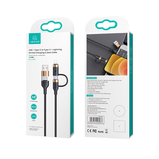 Cable de Carga Rápida 4 en 1 PD - Conectores Duales Universal - Image 2