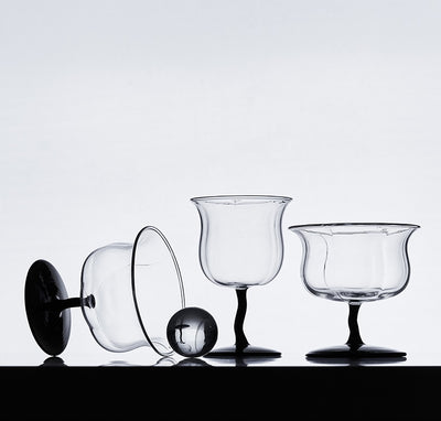 Copa Retro Vintage de Cristal con Diseño Creativo Original - Image 9