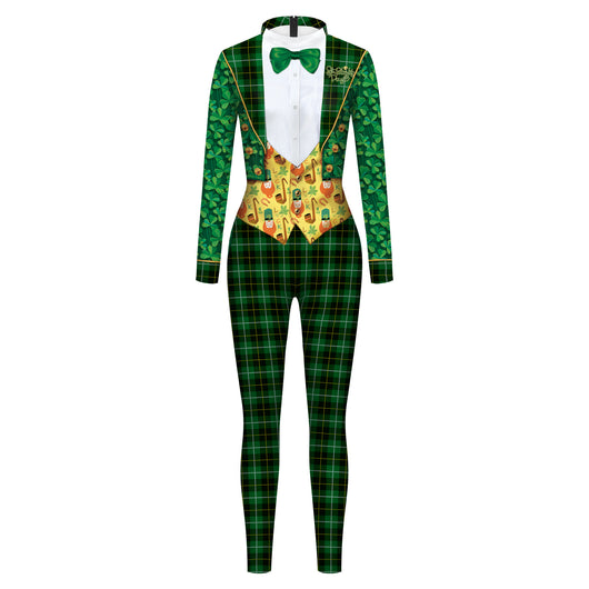 Vestido de Rendimiento con Estampado Verde del Día de San Patricio - Image 6