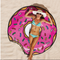 Toalla de Playa Redonda Estampado Donut Cute - Manta Playera Multiusos