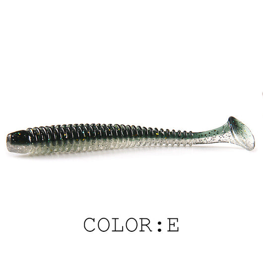Señuelo de Pesca Luya Soft Fish con Cola T Bicolor y Sal - Image 4