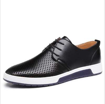 Zapatos de Cuero Perforado para Hombre - Diseño Moderno y Transpirable - Image 2