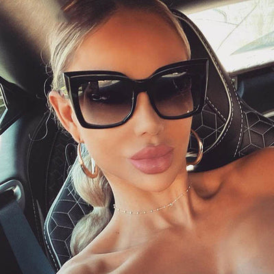 Gafas de Sol Cat Eye Marco Oversized para Mujer - Estilo Pasarela - Image 13
