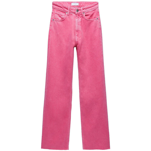 Jeans Rectos Cintura Alta Versátiles Efecto Mopping - Image 6
