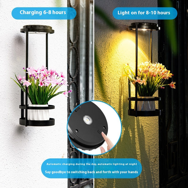 Lámpara Solar de Jardín con Sensor Automático - Decorativa e Impermeable