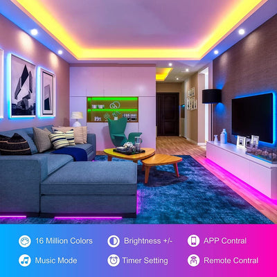 Tira LED RGB Inteligente con Bluetooth y Control por Música - Image 14