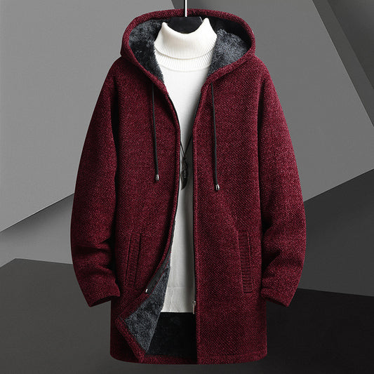 Cardigan Sudadera con Capucha y Forro Polar para Hombre - Abrigo Medio - Image 2