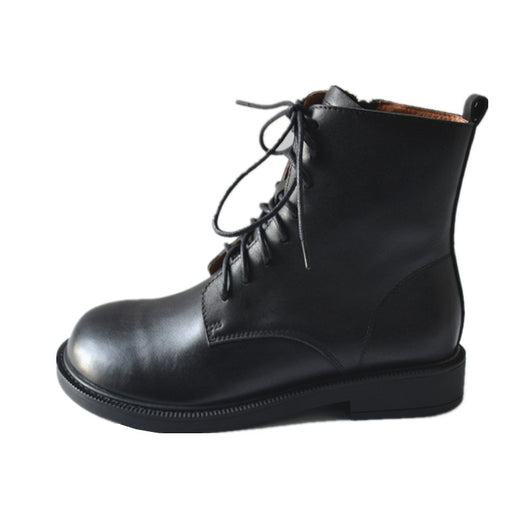 Botas Martin de Cuero con Ocho Ojales - Estilo Robusto y Duradero - Image 9