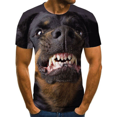 Camiseta Cuello Redondo Manga Corta con Impresión 3D Digital - Image 12
