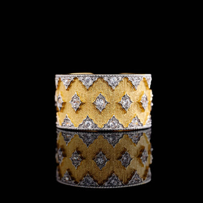 Anillo Estrella Bicolor Ancho Estilo Europeo y Americano - Image 4
