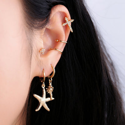 Aretes de Perla Artesanales Lujo Ligero Serie Océano - Clip Europeo Americano - Image 18