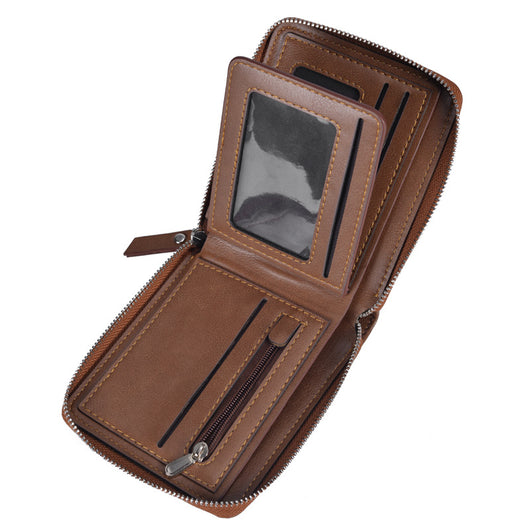 Billetera Retro Multitarjeta con Cierre - Image 4