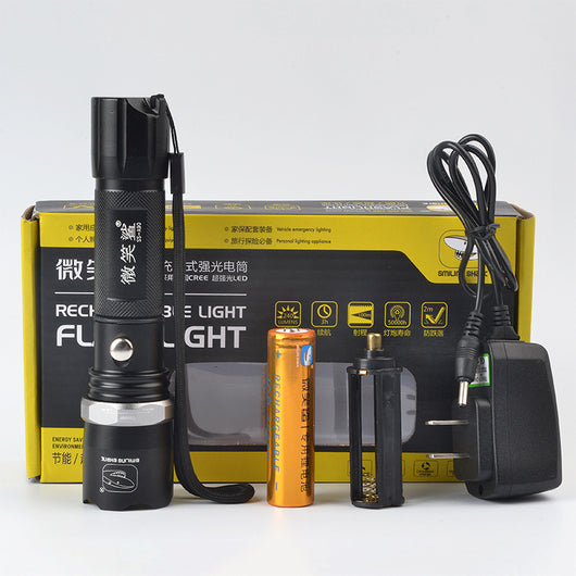 Linterna LED Recargable con Enfoque Ajustable en Aleación de Aluminio - Image 3