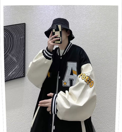 Chaqueta Casual Unisex con Bloques de Color y Parches - Image 27