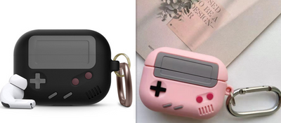 Funda Silicona AirPods Pro Diseño Retro Consola Clásica con Llavero - Image 13