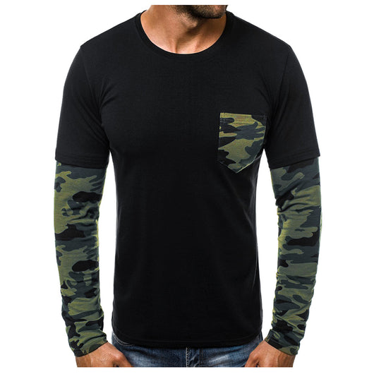 Remera Casual Hombre Cuello Redondo Camuflaje y Colores Lisos - Image 7