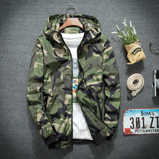 Chamarra Hoodie Camuflaje Casual para Hombre - Image 8
