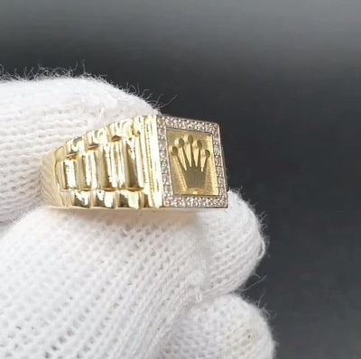 Anillo Retro de Aleación con Incrustaciones de Diamantes de Imitación - Image 7
