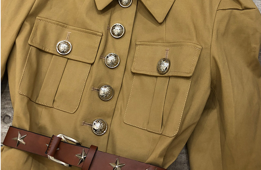 Traje Militar Femenino de Temperamento y Elegancia - Image 12