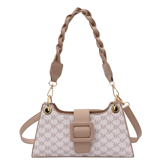 Bolso Bandolera Floral con Botones y Letra M - Image 7