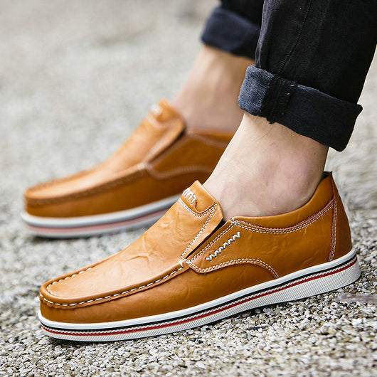 Zapatos de Cuero Casual Estilo Británico para Jóvenes - Image 14