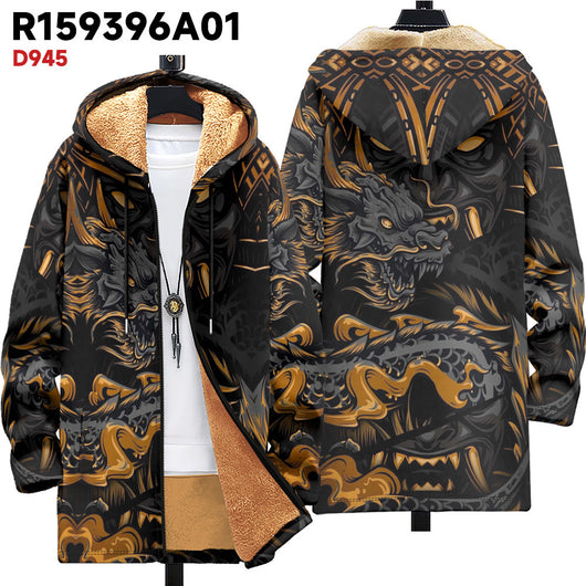 Cardigan con Capucha Grueso para Invierno - Image 9