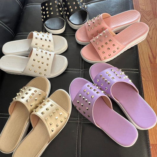 Sandalias Cuña Verano para Mujer con Tachuelas - Image 6