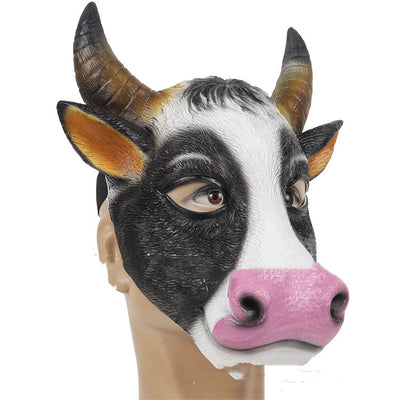 Máscara de Vaca de Látex para Mascarada de Pascua - Image 2