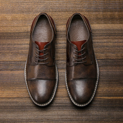 Zapatos de Cuero Retro para Hombre Talla Grande - Estilo Verano - Image 13