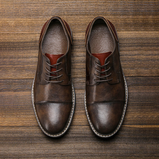 Zapatos de Cuero Retro para Hombre Talla Grande - Estilo Verano - Image 13