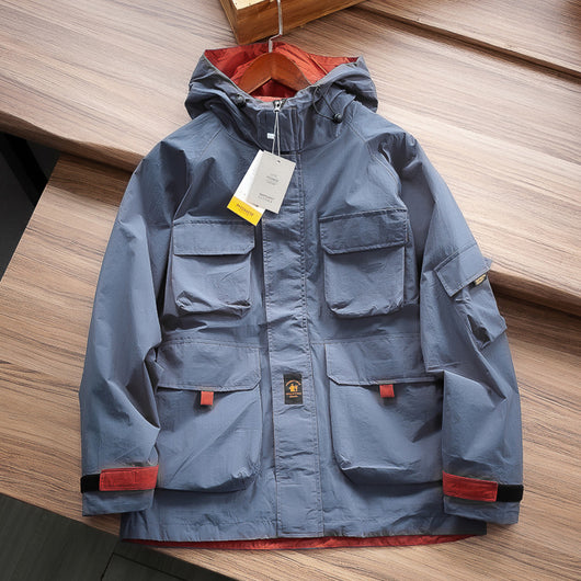 Chaqueta Táctica Casual con Capucha y Múltiples Bolsillos - Image 9